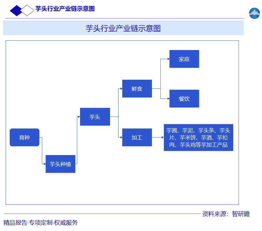 芋头行业产业链示意图图片